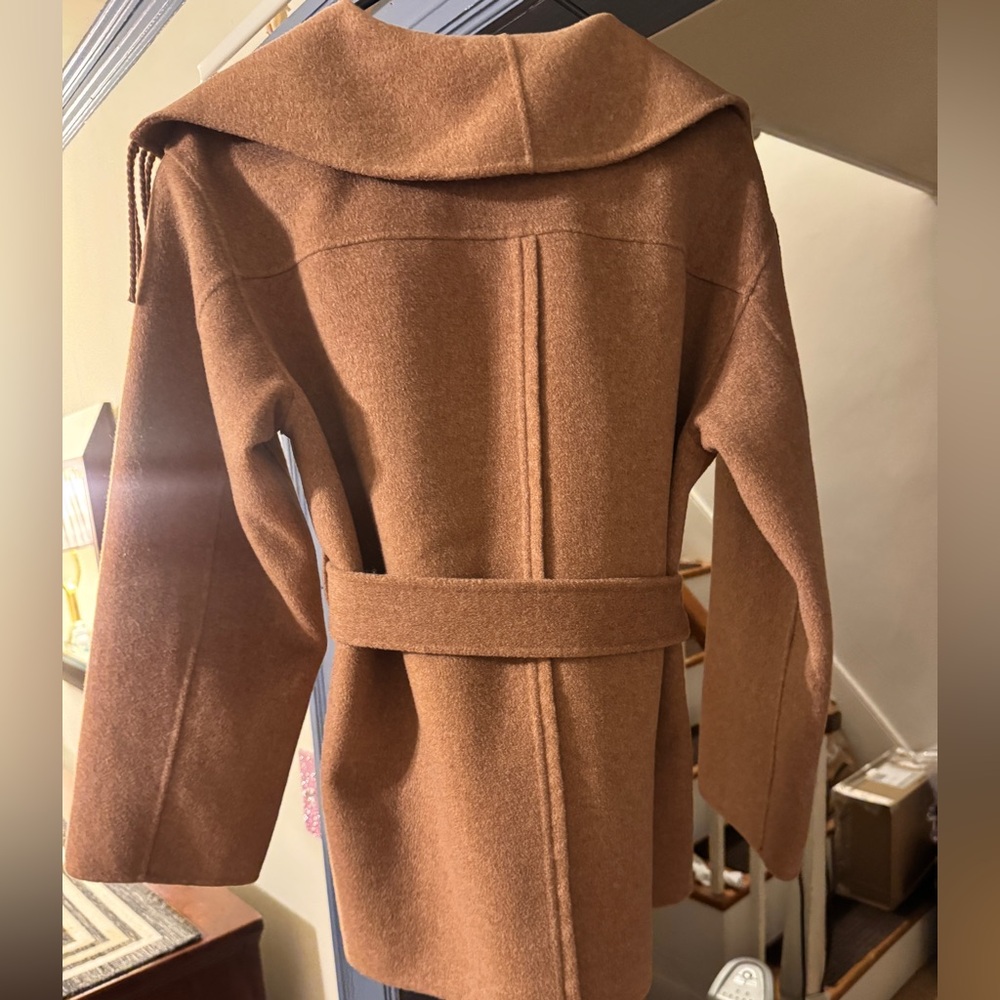 SIMKHAI Rowen Fringe Belted Wool Jacket - Picture 5 of 16
